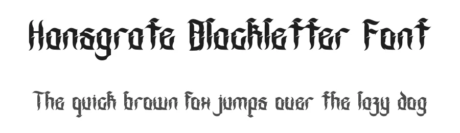 Hansgrate Blackletter Font by Dhabee — Blackletter Font