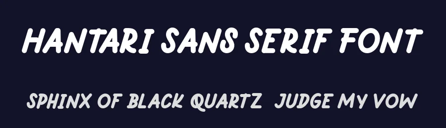 Hantari Sans Serif Font by Inspiratype — Sans Serif Font — thumbnail 2
