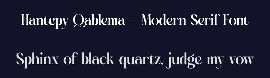 Hantepy Qablema – Modern Serif Font by timelesstype.co — Display Font — thumbnail 2