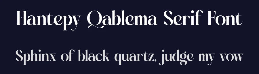 Hantepy Qablema Serif Font by timelesstype.co — Serif Font — thumbnail 2