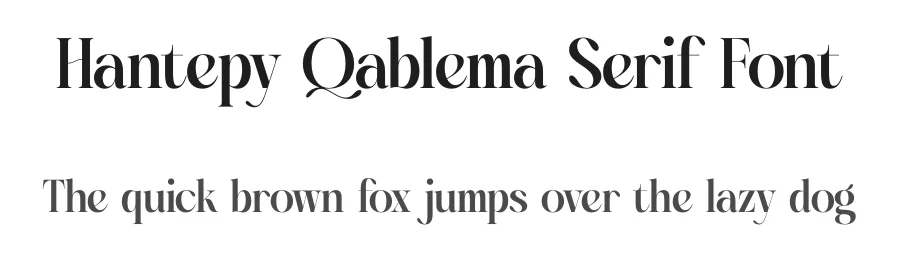 Hantepy Qablema Serif Font by timelesstype.co — Serif Font