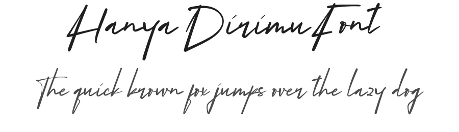 Hanya Dirimu Font by nihstudio — Script Handwritten Font