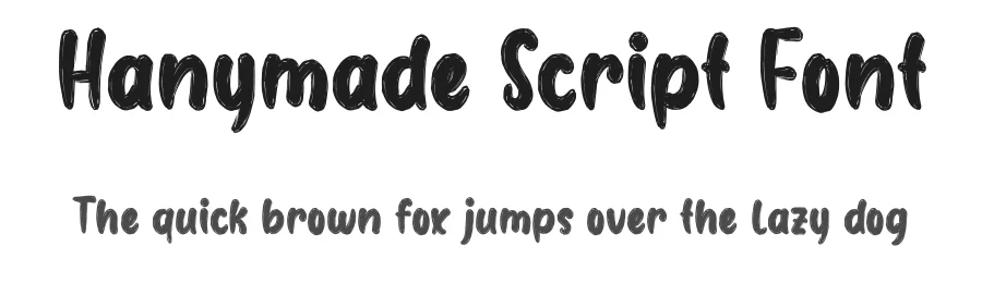 Hanymade Script Font by andikastudio — Script Handwritten Font