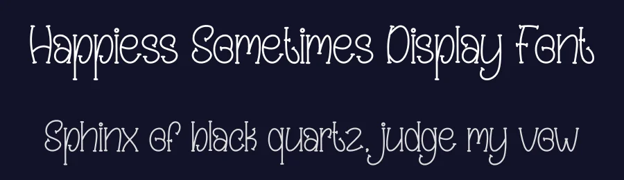 Happiess Sometimes Display Font by creativeletter — Script Handwritten Font — thumbnail 2