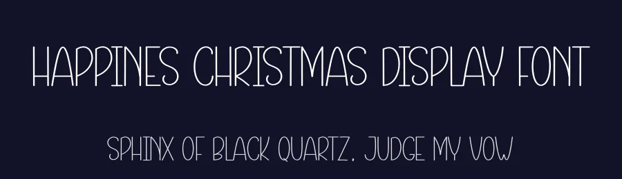 Happines Christmas Display Font by andikastudio — Display Font — thumbnail 2