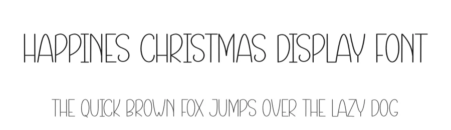 Happines Christmas Display Font by andikastudio — Display Font
