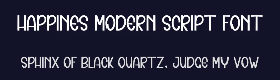 Happines Modern Script Font by inermediaSTUDIO — Display Font — thumbnail 2