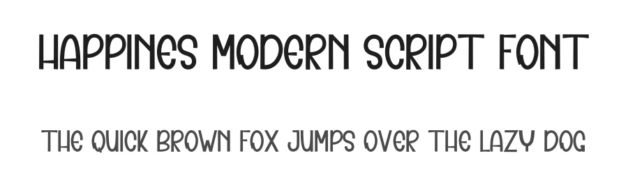 Happines Modern Script Font by inermediaSTUDIO — Display Font