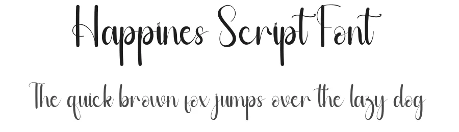 Happines Script Font by andikastudio — Script Handwritten Font