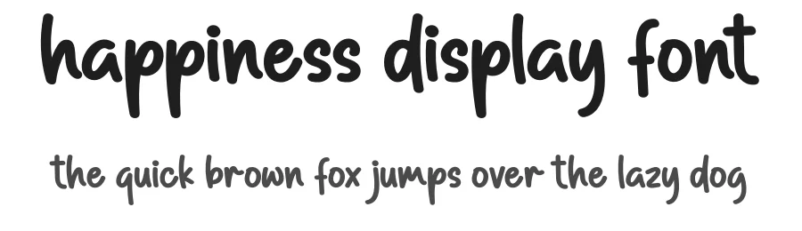 Happiness Display Font by creativeletter — Script Handwritten Font