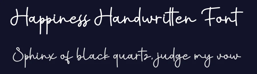 Happiness Handwritten Font by creativeletter — Script Handwritten Font — thumbnail 2