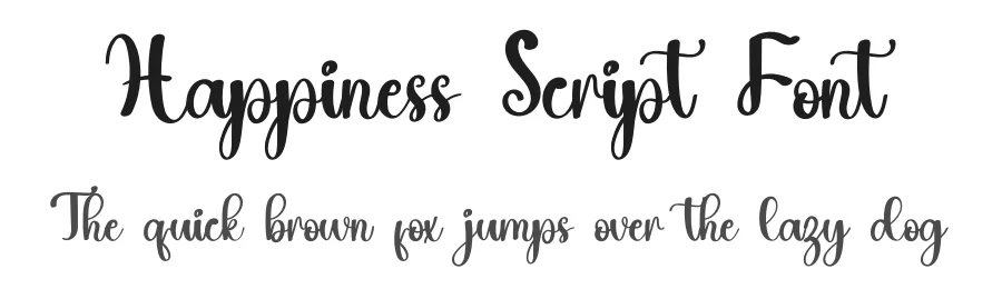 Happiness Script Font by inermediaSTUDIO — Script Handwritten Font