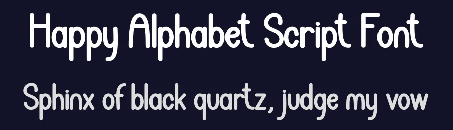 Happy Alphabet Script Font by creativeletter — Display Font — thumbnail 2