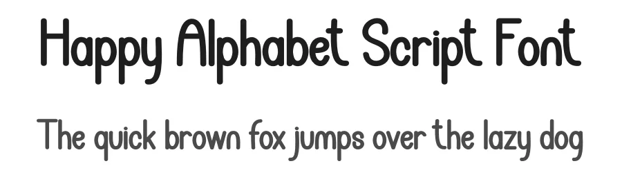 Happy Alphabet Script Font by creativeletter — Display Font