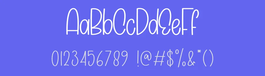 Happy Angelina Display Font by creativeletter — Display Font — thumbnail 3