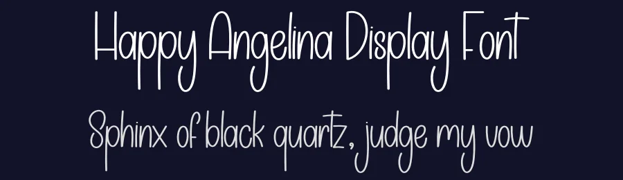 Happy Angelina Display Font by creativeletter — Display Font — thumbnail 2