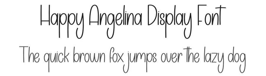 Happy Angelina Display Font by creativeletter — Display Font