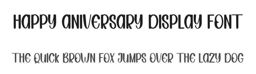 Happy Aniversary Display Font by inermediaSTUDIO — Script Handwritten Font