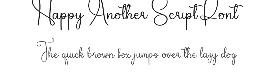 Happy Another Script Font by creativeletter — Script Handwritten Font