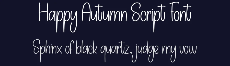 Happy Autumn Script Font by creativeletter — Display Font — thumbnail 2