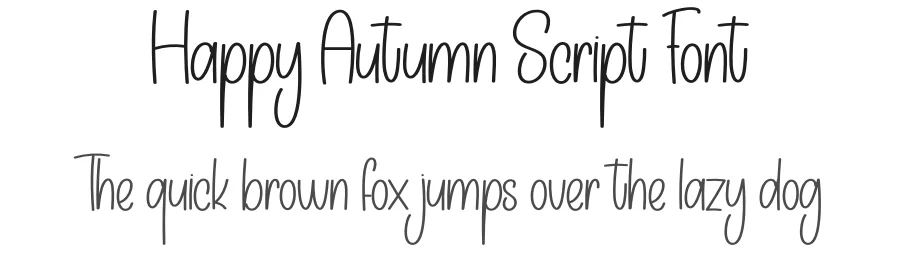 Happy Autumn Script Font by creativeletter — Display Font