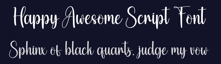 Happy Awesome Script Font by creativeletter — Script Handwritten Font — thumbnail 2