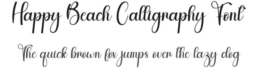 Happy Beach Calligraphy Font by andikastudio — Script Handwritten Font