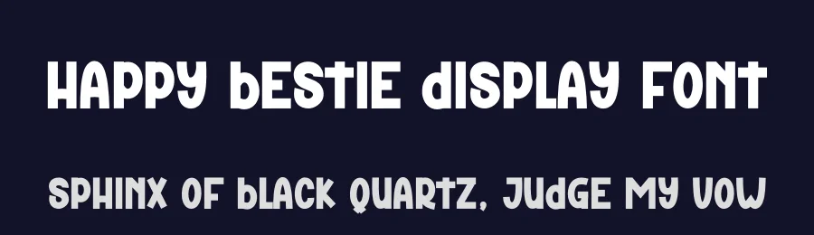 Happy Bestie Display Font by andikastudio — Display Font — thumbnail 2