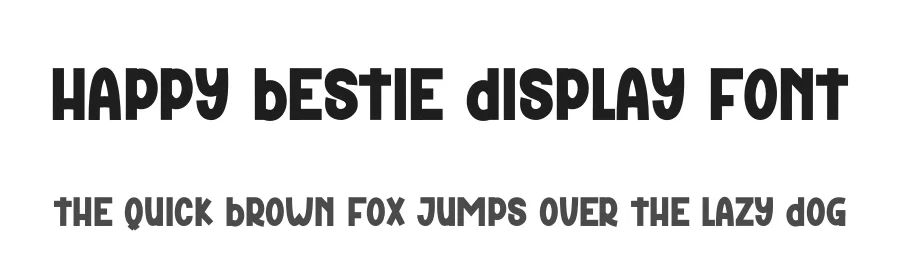 Happy Bestie Display Font by andikastudio — Display Font