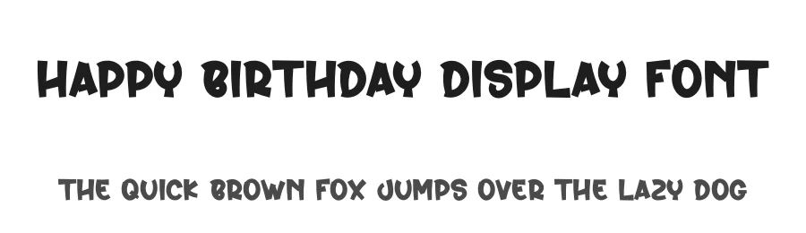 Happy Birthday Display Font by creativeletter — Display Font
