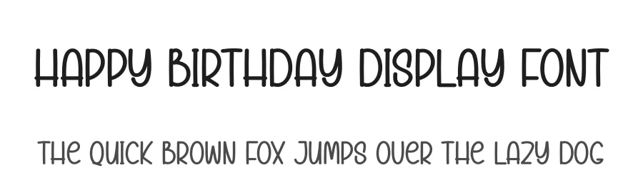 Happy Birthday Display Font by Store_07 — Display Font