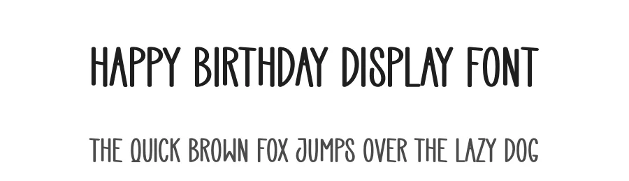 Happy Birthday Display Font by creativeletter — Display Font