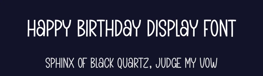 Happy Birthday Display Font by andikastudio — Display Font — thumbnail 2