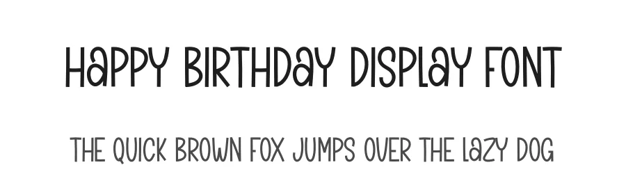 Happy Birthday Display Font by andikastudio — Display Font