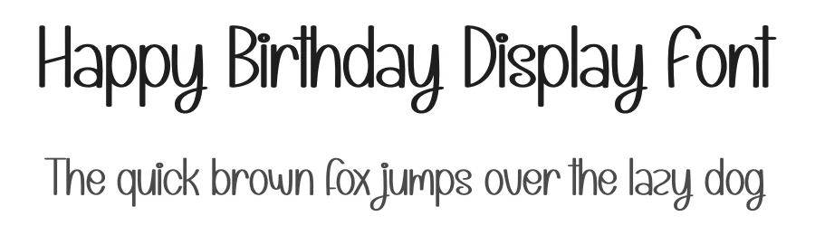 Happy Birthday Display Font by creativeletter — Display Font