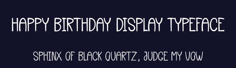 Happy Birthday Display Typeface by andikastudio — Display Font — thumbnail 2