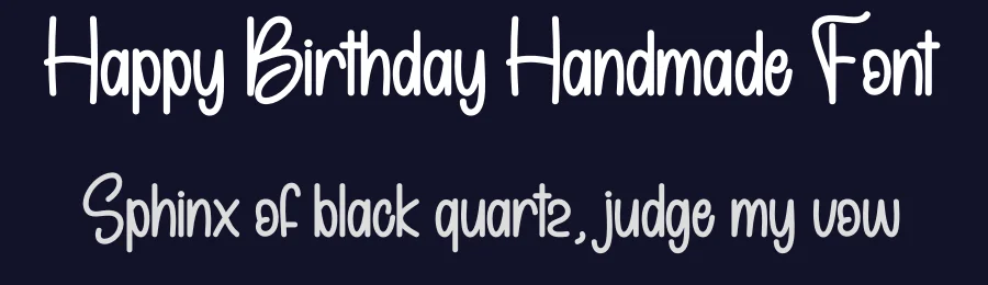 Happy Birthday Handmade Font by creativeletter — Display Font — thumbnail 2