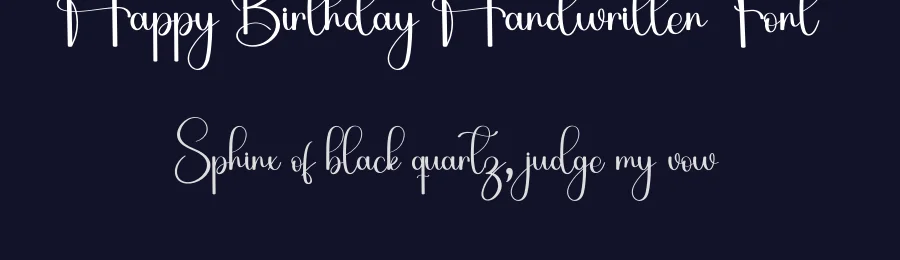 Happy Birthday Handwritten Font by inermediaSTUDIO — Script Handwritten Font — thumbnail 2
