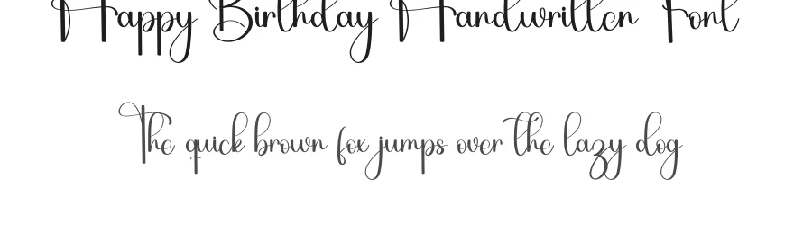 Happy Birthday Handwritten Font by inermediaSTUDIO — Script Handwritten Font