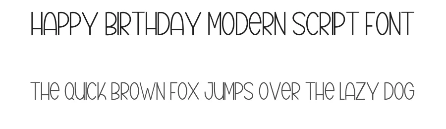Happy Birthday Modern Script Font by inermediaSTUDIO — Display Font