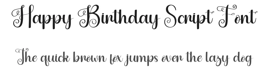 Happy Birthday Script Font by andikastudio — Script Handwritten Font