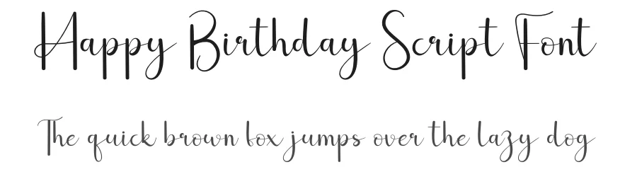 Happy Birthday Script Font by andikastudio — Script Handwritten Font
