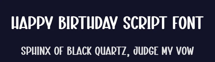 Happy Birthday Script Font by creativeletter — Display Font — thumbnail 2