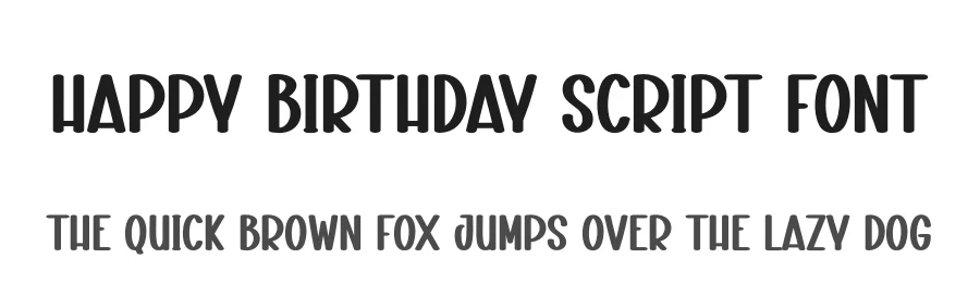 Happy Birthday Script Font by creativeletter — Display Font