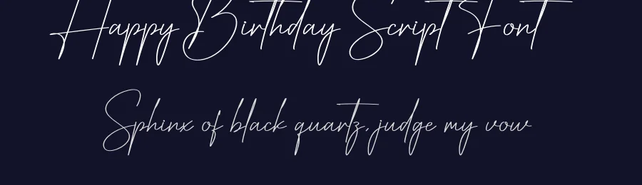 Happy Birthday Script Font by creativeletter — Script Handwritten Font — thumbnail 2