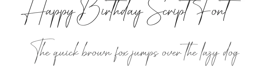Happy Birthday Script Font by creativeletter — Script Handwritten Font