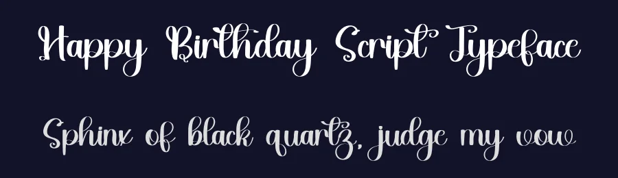 Happy Birthday Script Typeface by inermediaSTUDIO — Script Handwritten Font — thumbnail 2