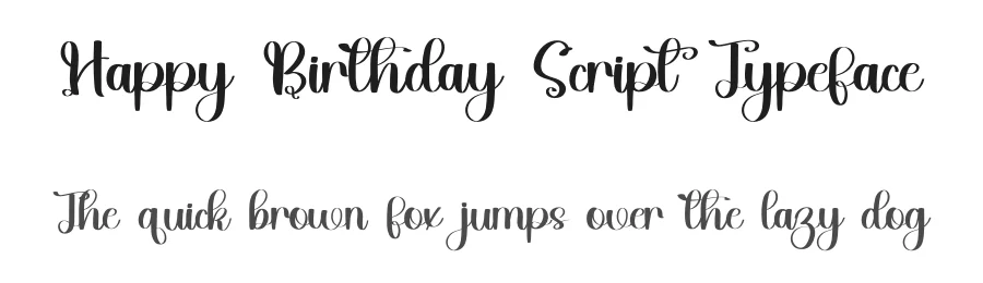 Happy Birthday Script Typeface by inermediaSTUDIO — Script Handwritten Font