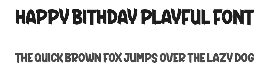 Happy Bithday Playful Font by creativeletter — Display Font
