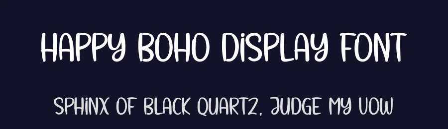 Happy Boho Display Font by creativeletter — Display Font — thumbnail 2